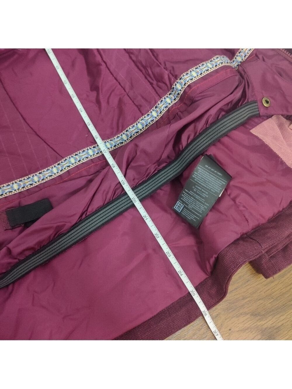 Burton Jet Set Maroon Snowboard Ski Jacket DRYRIDE ThermacoreEco Small 0401 - Picture 15 of 15